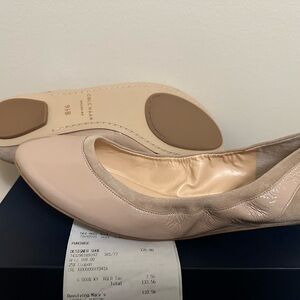 Cole Haan Blush Nude Leather Ballet Flats